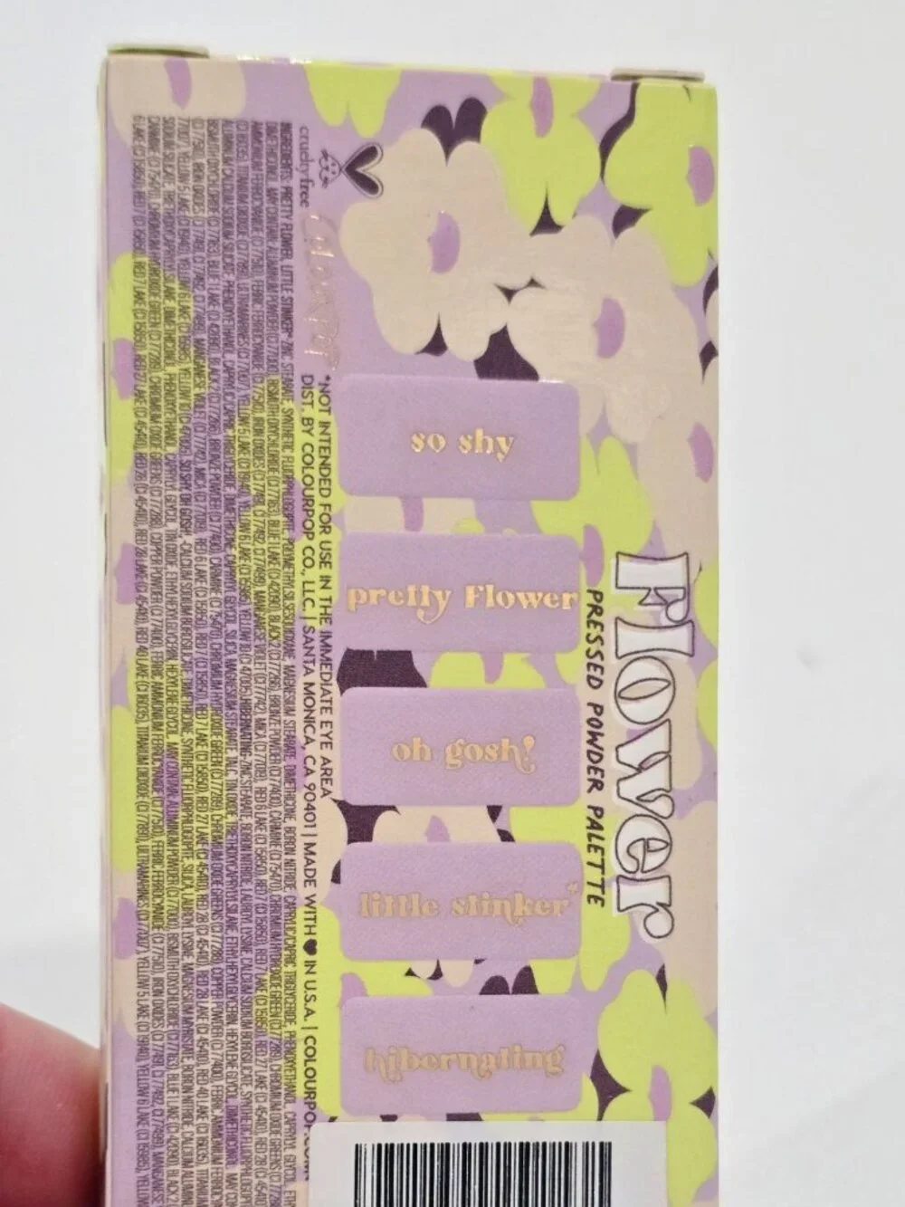 Disney x ColourPop ✦ Flower Eyeshadow Palette ✦ 5 Shade Pressed Powder Set NWT